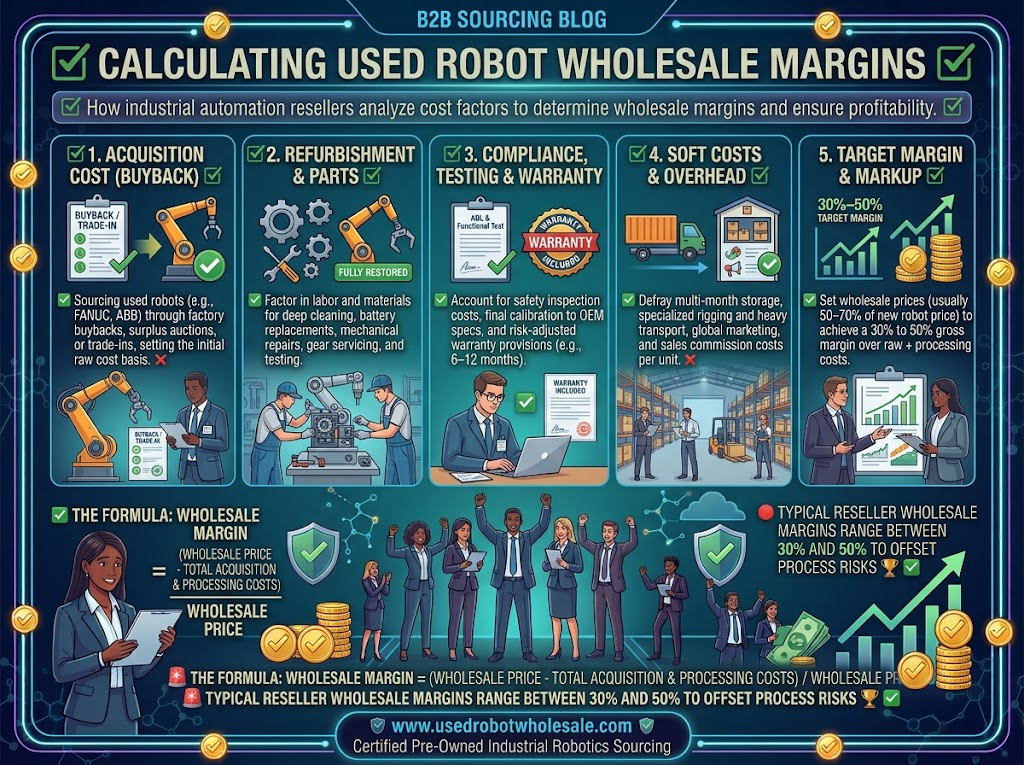 Used industrial robot wholesale pricing reseller margin calculation guide used industrial robot wholesale pricing guide how resellers calculate resale margins