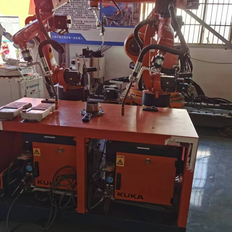 used kuka kr5 compact welding robot arm (5kg payload, 1400mm reach) with krc2 controller