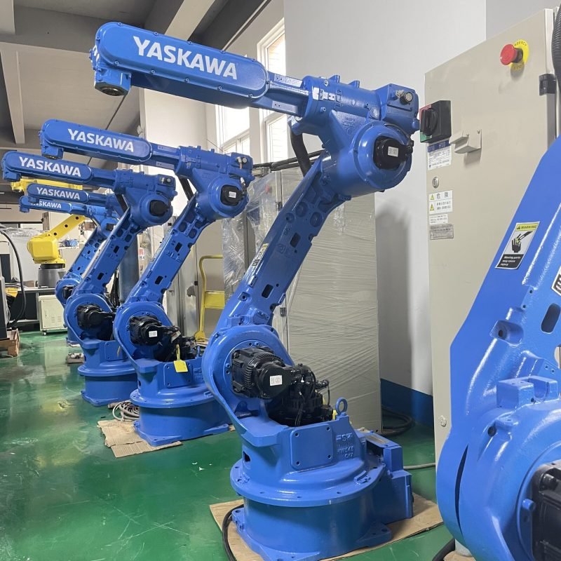 used yaskawa motoman hp20d industrial robot arm (20kg payload, 1717mm reach) with dx100 controller